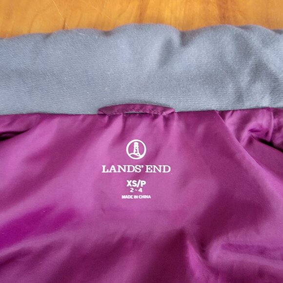 Lands' End Women's Burgundy Down Full Zip Puffer Vest - XS - Picture 9 of 10